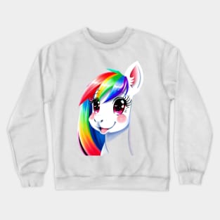 Rainbowlicious Dazzlemane Crewneck Sweatshirt